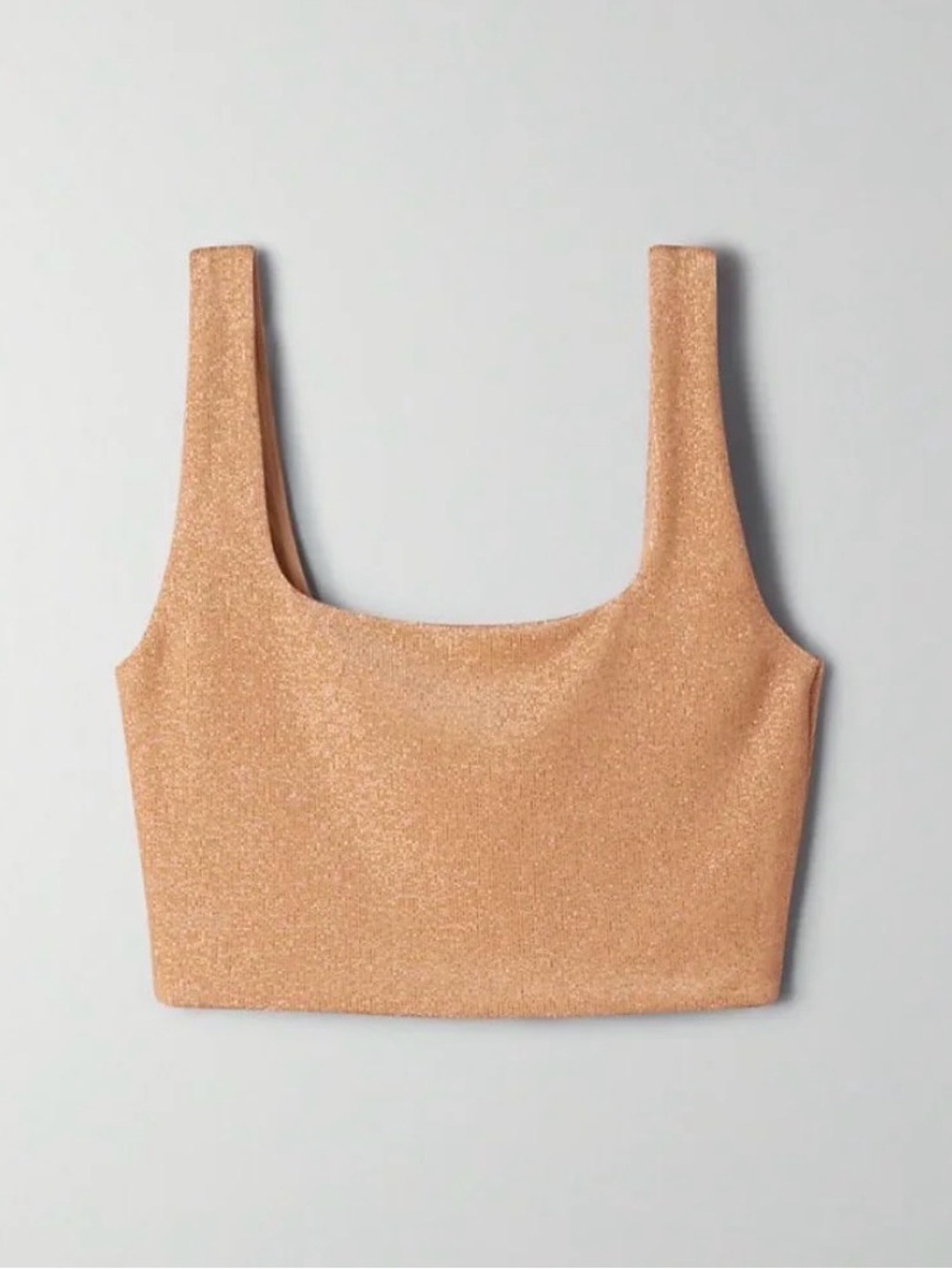Babaton SCULPT KNIT TANK (ARJUN KNIT TOP) Metallic Tank sz M